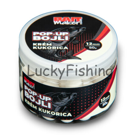 Bait Maker POP UP BOJLI 12mm Krém Kukorica 50g