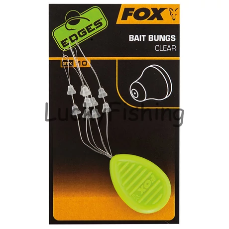 Fox Edges™ Bait Bungs Clear csalistopper hajszálelőkére