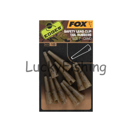 Fox Edges Camo Safety Lead Clip Tail Rubbers Gumihüvely (#7)