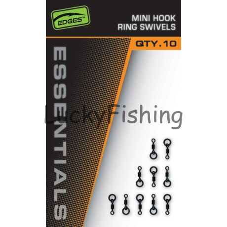 Fox Edges Mini Hook Ring Swivels forgó