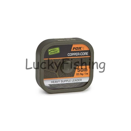 Fox Edges Naturals Copper-Core Fonott előkezsinór 50lb 7m