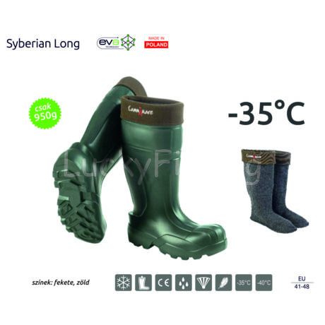 Camminare – Syberian Long EVA csizma ZÖLD (-35°C) Méret: 43