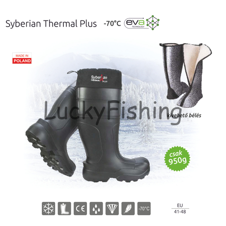 Camminare – Syberian Thermal Plus EVA csizma FEKETE (-70°C) Méret: 48