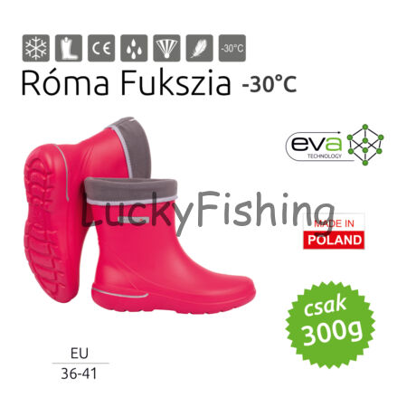 Camminare – Róma női EVA csizma Fukszia  (-30°C) Méret: 38