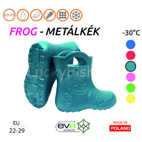 Camminare – Frog EVA gyerekcsizma METÁLKÉK (-30°C) 24/25