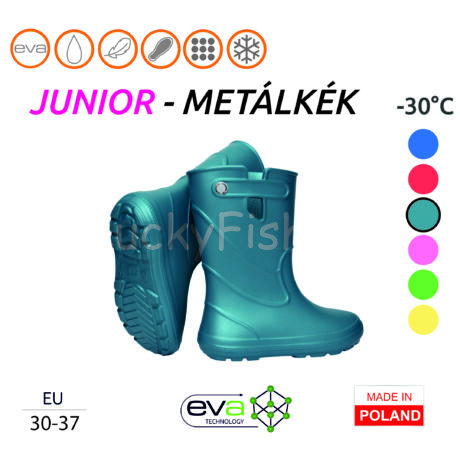 Camminare – Junior EVA gyerekcsizma METÁLKÉK (-30°C) Méret: 30-31