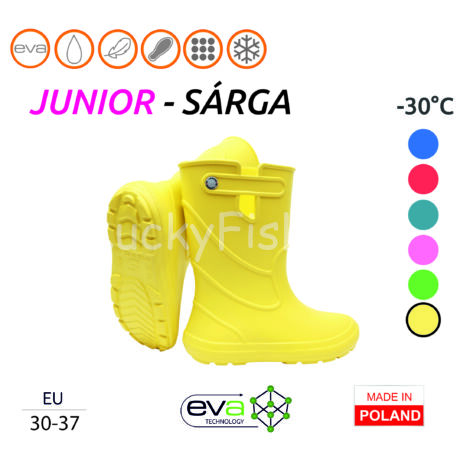 Camminare – Junior EVA gyerekcsizma SÁRGA (-30°C) Méret: 34-35