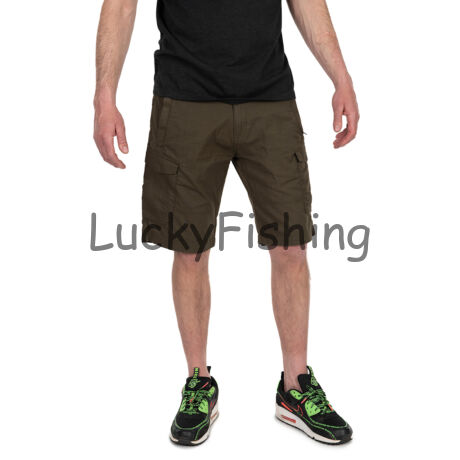 Fox Collection LW Cargo Shorts Rövidnadrág  - Green&Black - XL