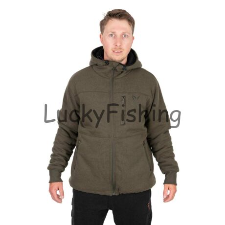 Fox Collection Sherpa Jacket Bélelt Kapucnis Felső G/B 2XL