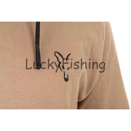 Fox Collection LW Zip Hoody – Tan Ltd Cipzáras Kapucnis Pulóver – Limitált szín - S