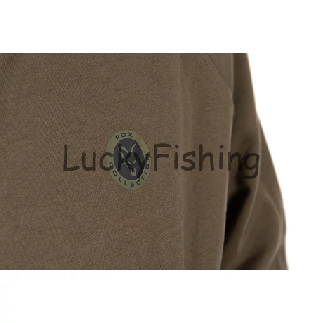 FOX Collection Cipzáras Hoody - Pulóver - Zöld - S