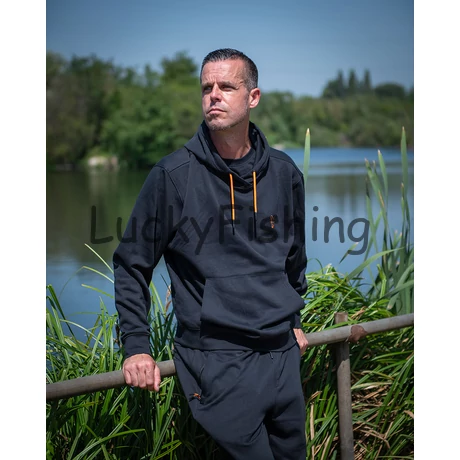 FOX Classic Hoody  - Pulóver - Fekete/Narancs - L