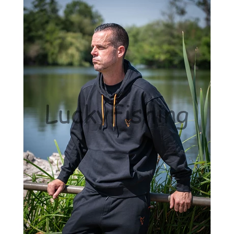 FOX Classic Hoody  - Pulóver - Fekete/Narancs - L