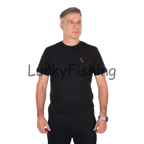 FOX Classic Póló - Fekete/Narancs - 3XL