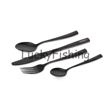 Fox Cookware Black Stainless Cutlery Set – Evőeszközkészlet