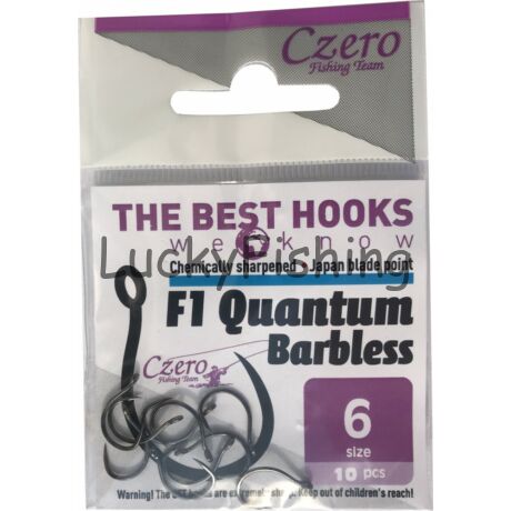 F1 Quantum barbless 6 10db./csomag