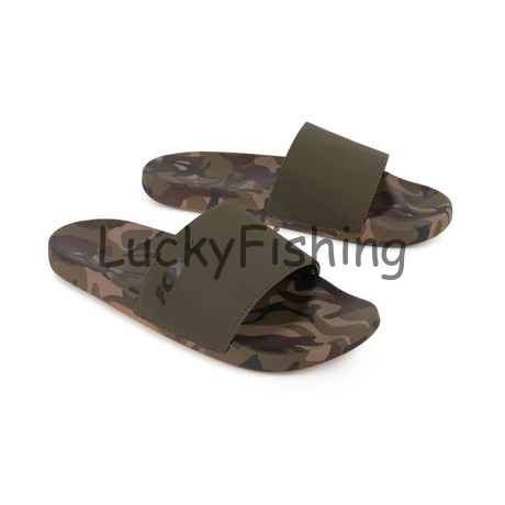 Fox Sliders Khaki/Camo Papucs 41