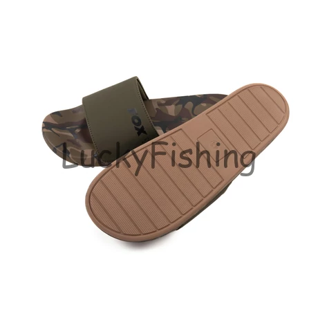 Fox Sliders Khaki/Camo Papucs 41