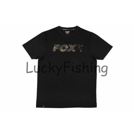 Fox Black / Camo Print T Póló - M