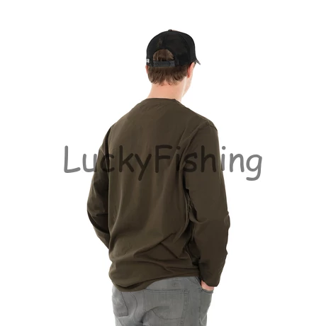 FOX Long Sleeve Khaki/Camo T-Shirt HOSSZÚ UJJÚ PÓLÓ - S