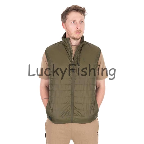 Fox Olive Quilted 100 Gilet Olive Mellény - L