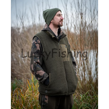 Fox Olive Sherpa Hybrid Gilet - Horgász Mellény - M