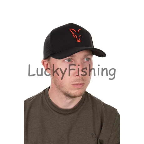 Fox Collection Baseball Cap - Black/Orange - Baseball Sapka