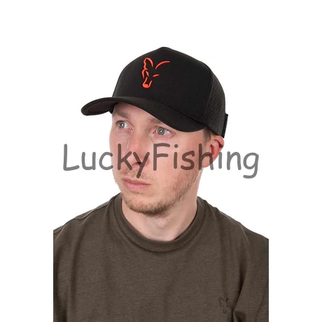 Fox Collection Baseball Cap - Black/Orange - Baseball Sapka