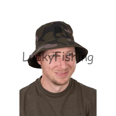 Fox Reversible Bucket Hat - Khaki/Camo - Kifordítható Horgász Kalap