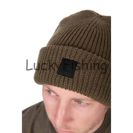 Fox Olive Merino Blend Beanie Hat Téli Sapka