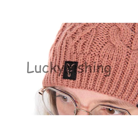 Fox Ladies Knitted Bobble Hat Kötött Női Sapka