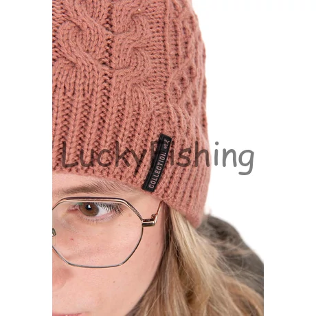Fox Ladies Knitted Bobble Hat Kötött Női Sapka