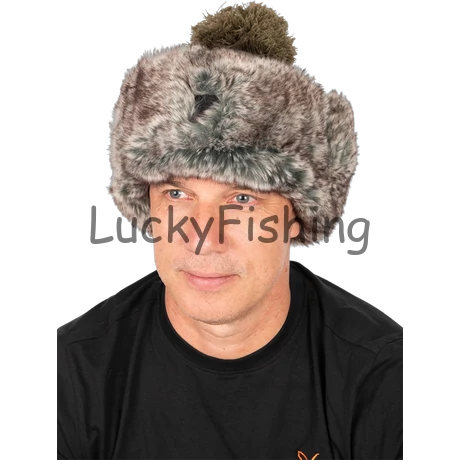 Fox Trapper Hat – Green Meleg téli Sapka