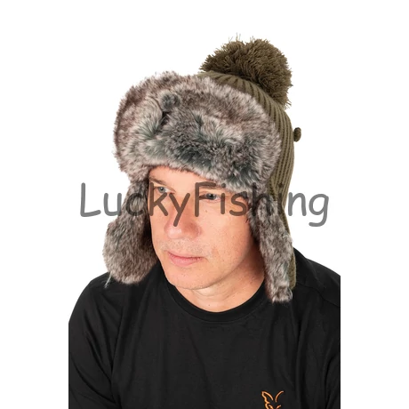 Fox Trapper Hat – Green Meleg téli Sapka