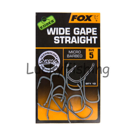 Fox Edges™ Wide Gape Straight Bojlis Horog Méret:4