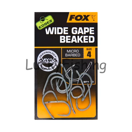 Fox EDGES™ Wide Gape Beaked - Bojlis horog 5# 10db