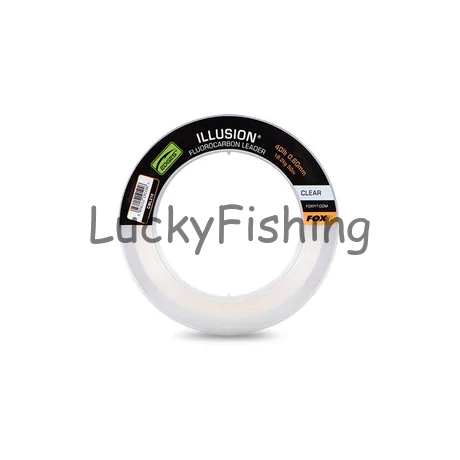 FOX Illusion Fluorocarbon Leader 40lb 18.2kg 0.60mm 50m Clear