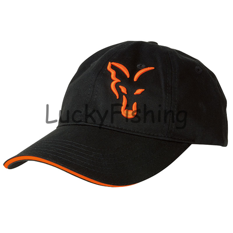 FOX BLACK & ORANGE BASEBALL CAP- Baseball Sapka Fekete/Narancs