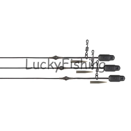 FOX Edges Naturals Heli-Clip Rigs Leadcore Leaders szerelék 50lb 3pcs