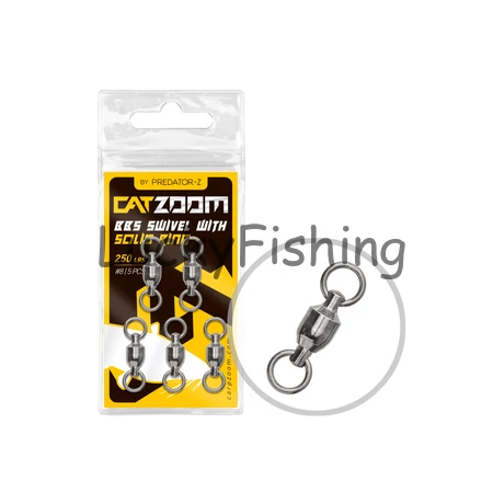 Predator Z Catzoom Csapágyas Harcsázó Forgó 250 lbs – #8