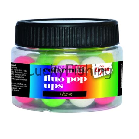 CARP ZOOM Fluo Pop Ups lebegő horogbojli mix, színes, 16mm, 50g
