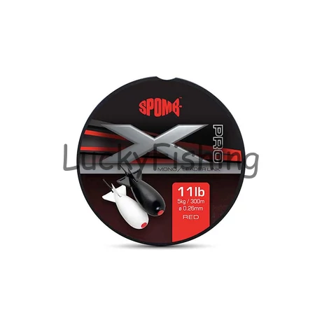 Spomb X Pro Mono 0.26mm/11lb x 300m RED (Piros)