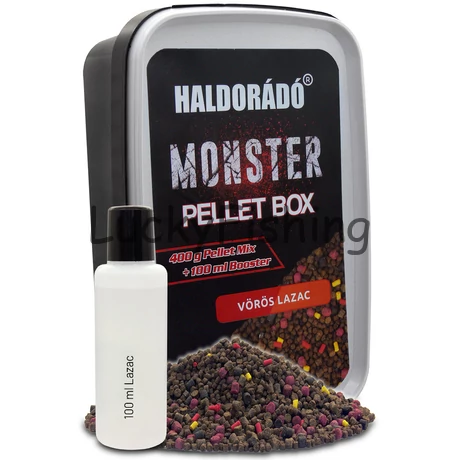 Haldorádó Monster Pellet Box - Vörös Lazac 400g