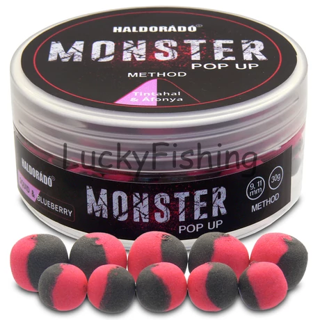 Haldorádó MONSTER Pop Up Method 9,11mm - Tintahal & Áfonya