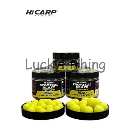 HiCARP - TROPICAL BLAZE WAFTERS YELLOW 14mm - Trópusi Ízvilágú Balanszírozott Horogcsali