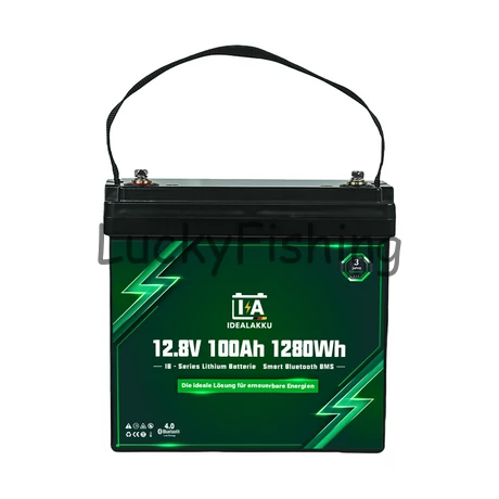 Idealakku (LiFePO4) 12.8V 100Ah/1280Wh akkumulátor MINI – Bluetooth, BMS védelemmel