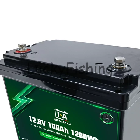 Idealakku (LiFePO4) 12.8V 100Ah/1280Wh akkumulátor – Bluetooth, BMS védelemmel