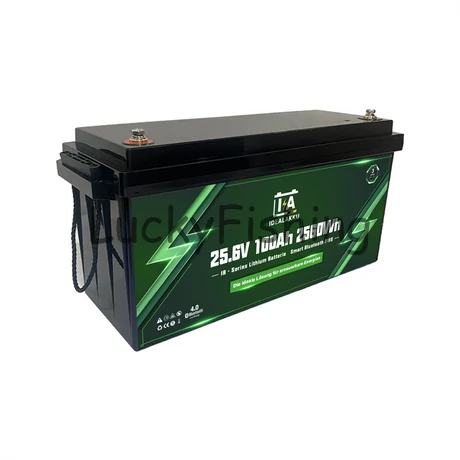 Idealakku (LiFePO4) 25.6V 100Ah/2560Wh akkumulátor – Bluetooth, BMS védelemmel