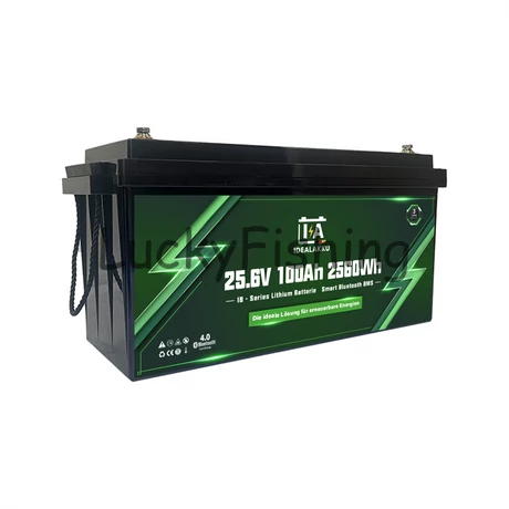 Idealakku (LiFePO4) 25.6V 100Ah/2560Wh akkumulátor – Bluetooth, BMS védelemmel