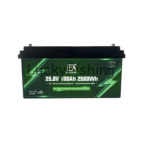 Idealakku (LiFePO4) 25.6V 100Ah/2560Wh akkumulátor – Bluetooth, BMS védelemmel